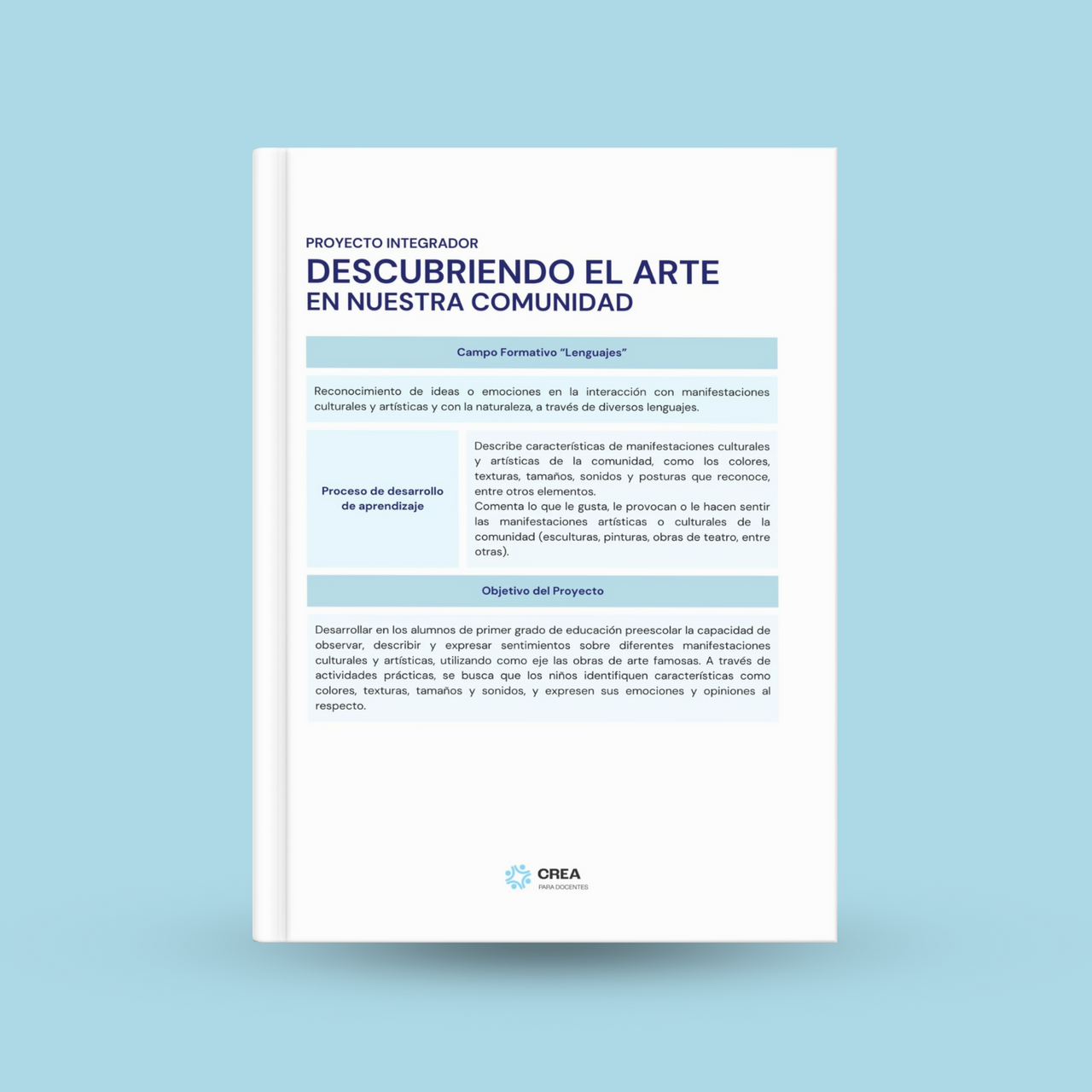 Descubriendo el arte en nuestra comunidad - planeacion para 1.º de preescolar