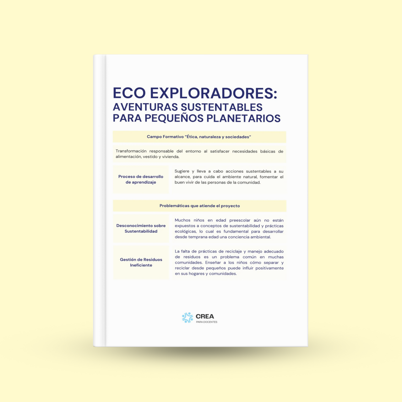 Eco exploradores: aventuras sustentables para pequeños planetarios - 3.º de preescolar