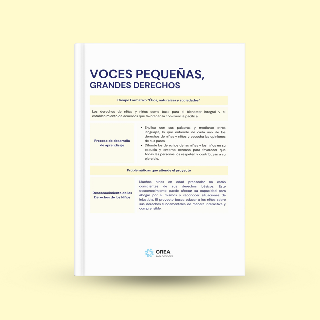 Voces pequeñas: grandes derechos - 3.º de preescolar